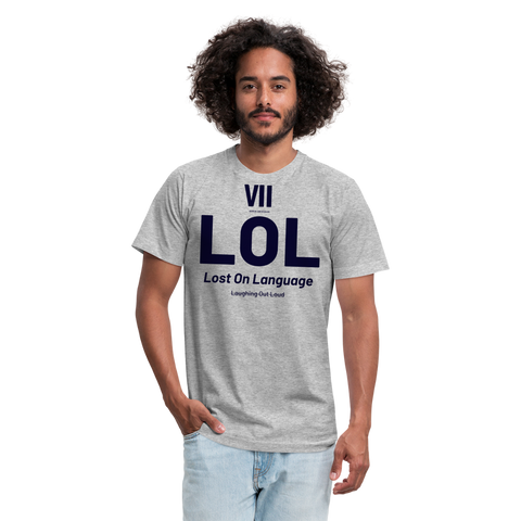 LOL Blue Acro Tshirt - heather gray