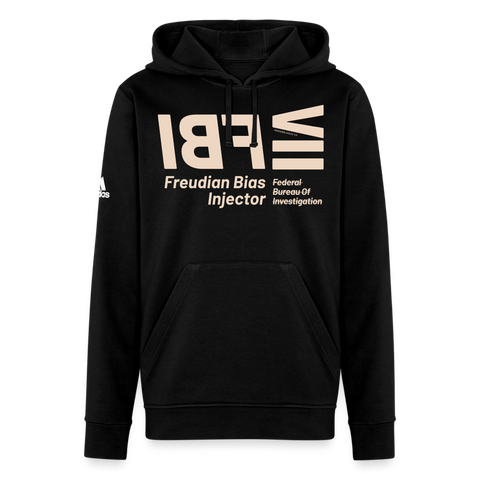 FBI Beige Acros Adidas Hoodie - black