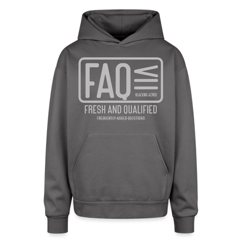 FAQ Oversized Hoodie - graphite gray