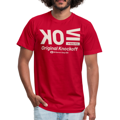 OK Beige Acro B&C Tee - red