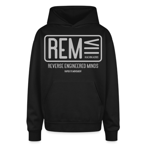 REM Oversized Hoodie - black