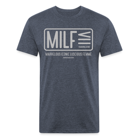 MILF Tee - heather navy