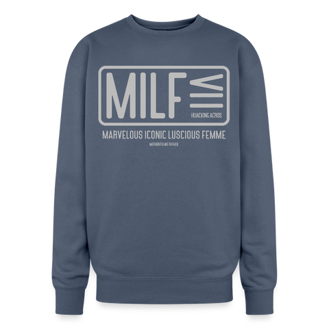 MILF Oversized Sweatshirt - stone blue