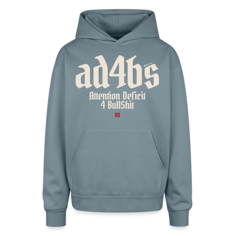 AD4BS Beige Acro Oversized Hoodie - stone blue