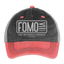 FOMO Trucker Hat - washed red / silver