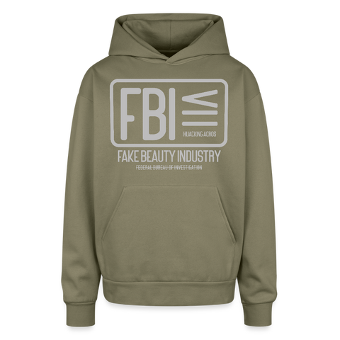 FBI Oversized Hoodie - olive