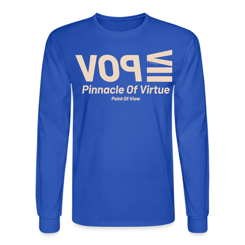 POV Beige Acro Long Sleeve - royal blue