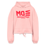 DM Red Acro Cropped Hoodie - light pink