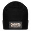 WHO Beige Acro Beanie - black