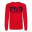 UFO Blue Acro Long Sleeve Tee - red