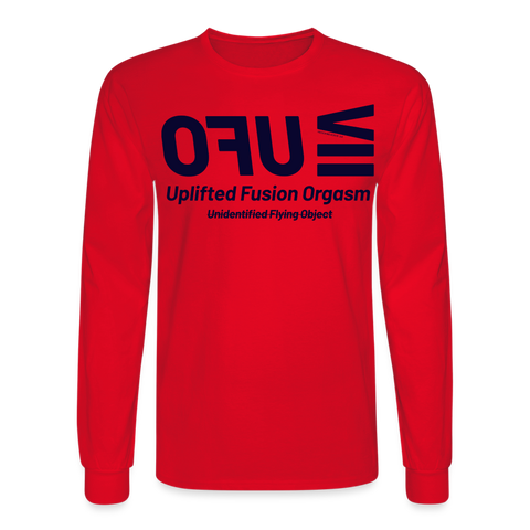 UFO Blue Acro Long Sleeve Tee - red