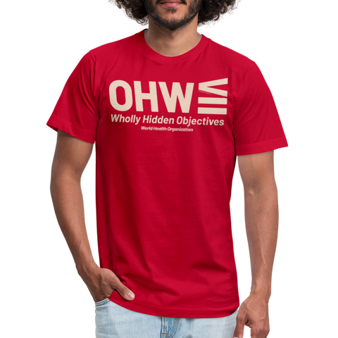 WHO Beige Acro B&C Tee - red