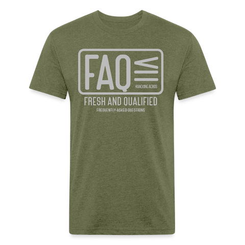 FAQ Tee - heather military green
