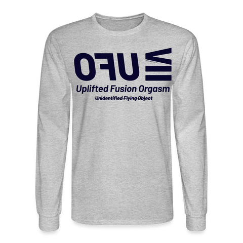 UFO Blue Acro Long Sleeve Tee - heather gray