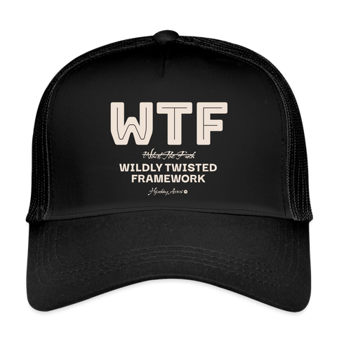 WTF Vintage Hat - black/black