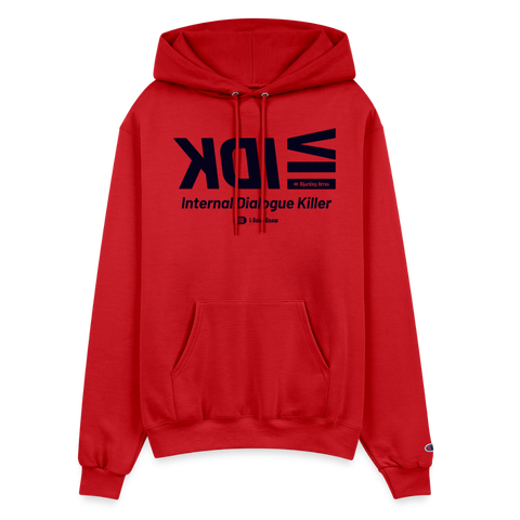 IDK Blue Acro Champion Hoodie - Scarlet