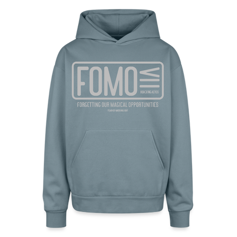 FOMO Oversized Hoodie - stone blue