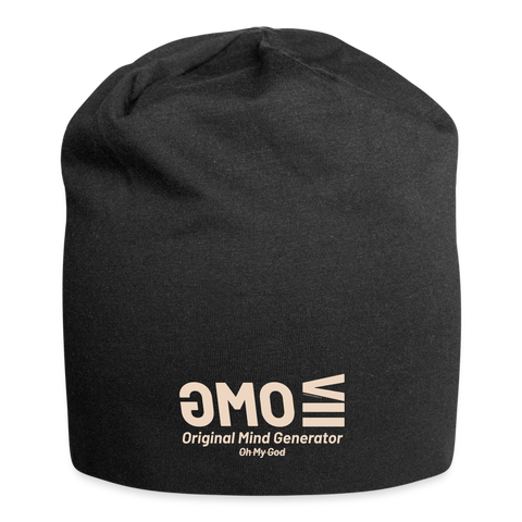 OMG Beige Acro Beanie - black