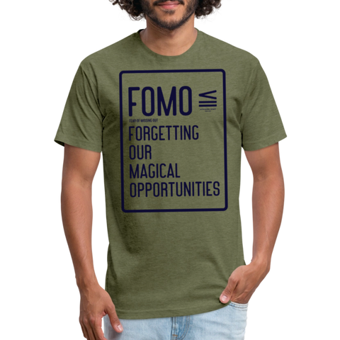 FOMO Tee - heather military green