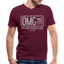 OMG V Neck - maroon