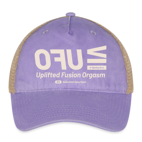 UFO Beige Acro Hat - washed purple/beige