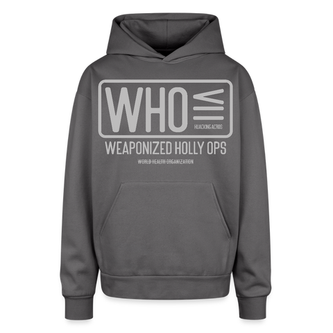 WHO Oversized Hoodie - graphite gray