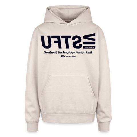 STFU Blue Acro Oversized Hoodie - Sand