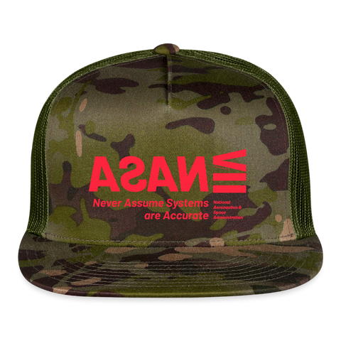 NASA Red Acro Tucker Hat - MultiCam\green