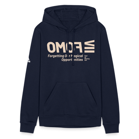 FOMO Beige Acro Adidas Hoodie - french navy