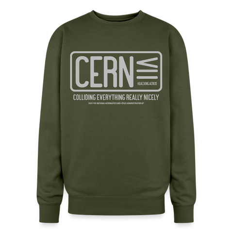 CERN Oversized Sweatshirt - olive green
