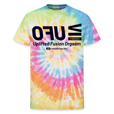 UFO Blue Acro Tee - rainbow