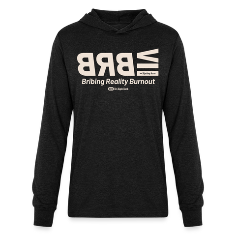 BRB Beige Acro Long Sleeve Hoodie - heather black