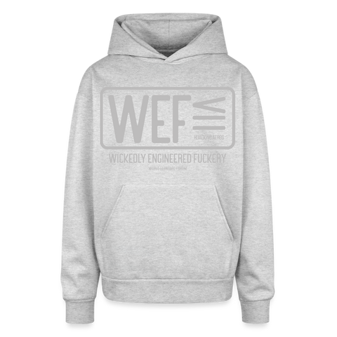 WEF Oversized Hoodie - heather grey