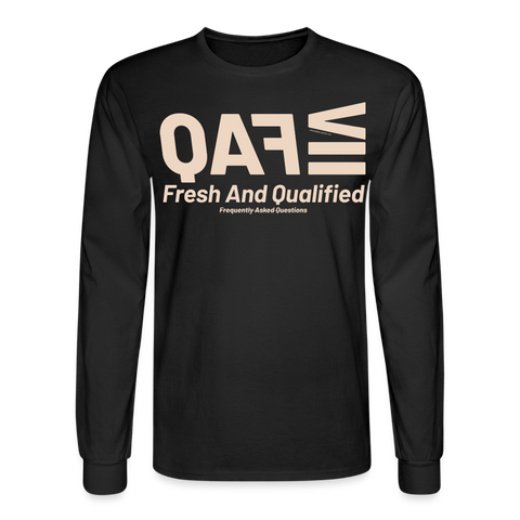 FAQ Beige Acro Long Sleeve - black