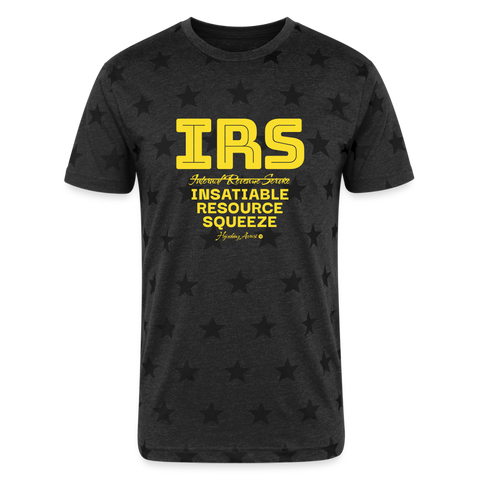 IRS Tee - charcoal star 