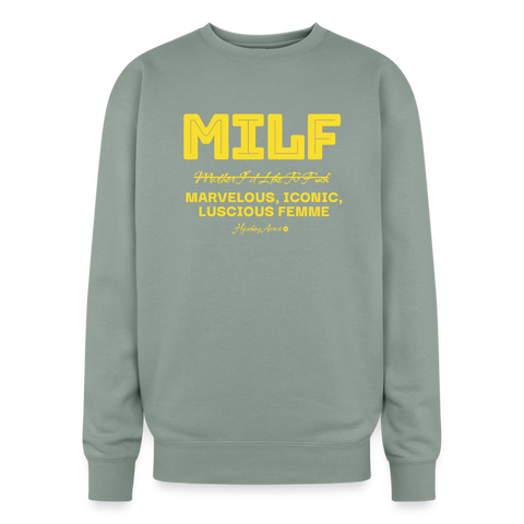 MILF Oversized Sweatshirt - sage