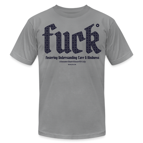 FUCK Blue Acro B&C Tee - slate