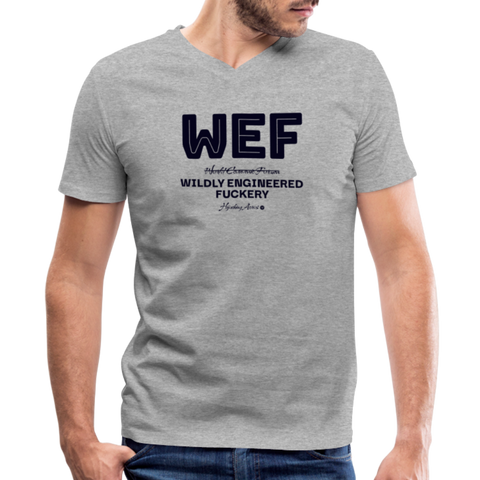 WEF V Neck - heather gray