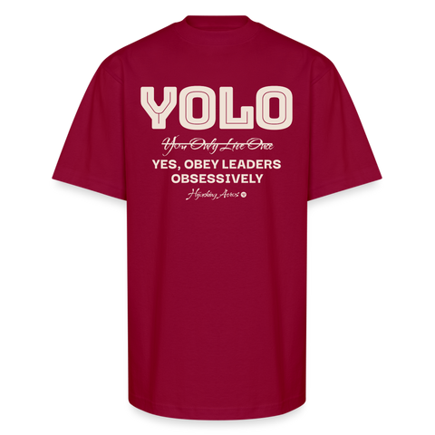 YOLO Heavy Tee - cardinal