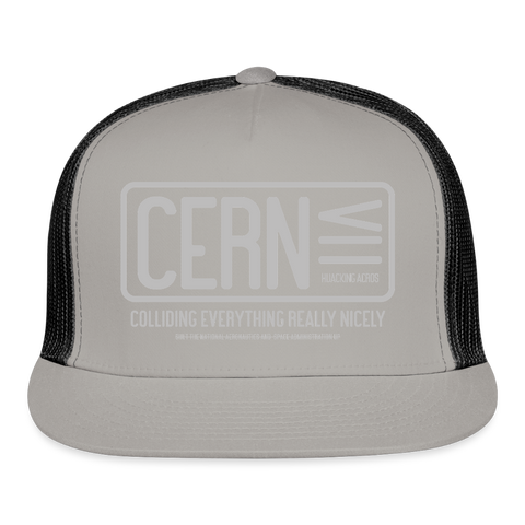 CERN Trucker Hat - gray/black