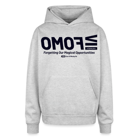 FOMO Blue Acro Oversized Hoodie - heather grey