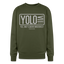 YOLO Oversized Sweatshirt - olive green