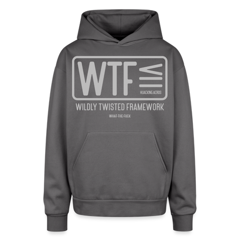 WTF Oversized Hoodie - graphite gray