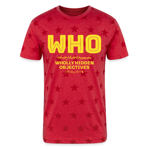 WHO Tee - red star