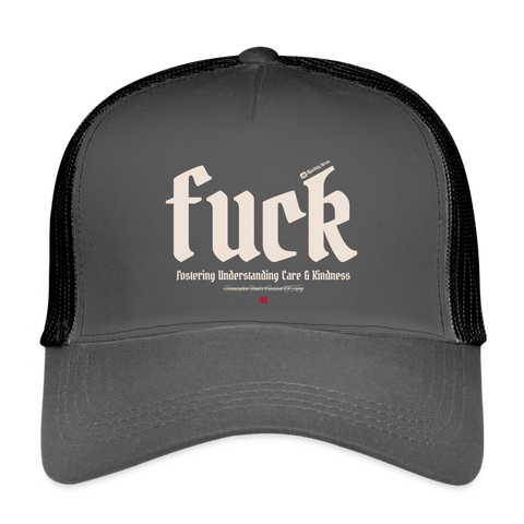 FUCK Beige Acro Vintage Hat - smoke grey/black