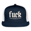 FUCK Beige Acro Truckers Hat - navy/white