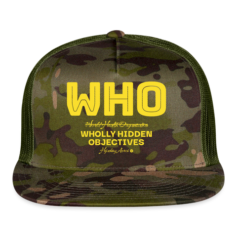 WHO Truckers Hat - MultiCam\green