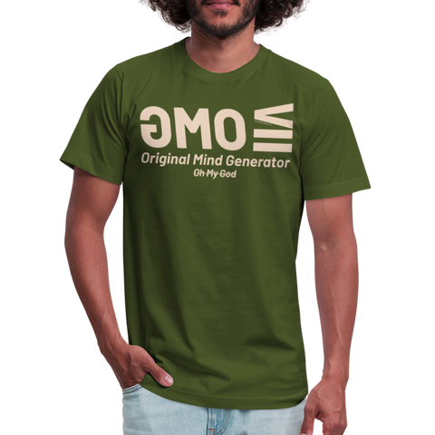 OMG Beige Acro B&C Tee - olive