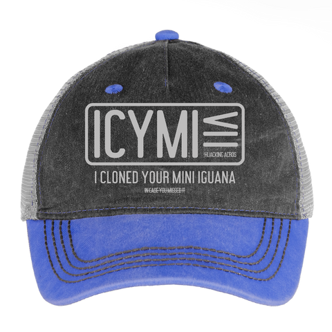 ICYMI Hat - washed blue / silver