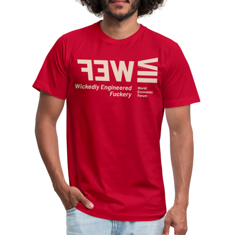 WEF Beige Acro B&C Tee - red